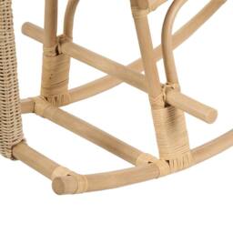 Wyld and Coco Kids Elephant Rocking Chair Natural Rattan Indoor and Sheltered Patio - thumbnail 8