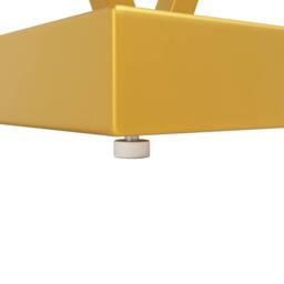 Merax Gold Console Table with Marble Effect Top & Storage in White - thumbnail 9