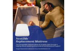 chicco Next2Me Refresh Bundle, Mattress & 2 Pack of Sheets in White - Size: Crib - thumbnail 4