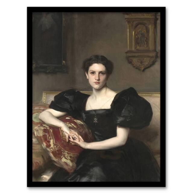 "Artery8 Elizabeth Winthrop Chanler Portrait Sargent Framed Wall Art Print - Size: W12"" x H16""" - image 1