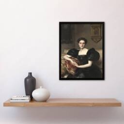 "Artery8 Elizabeth Winthrop Chanler Portrait Sargent Framed Wall Art Print - Size: W12"" x H16""" - thumbnail 4