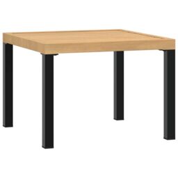 Berkfield Home Garden Coffee Table Black 55x55x39.5 cm Powder-coated Steel - thumbnail 5
