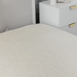 Snug City 12 Inch Deep Super Soft Feel Cosy Fleece Mattress Protector Underblanket Fitted Sheet in White - Size: Standard Pillow Case