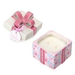 Hello Kitty Present Shaped Candle - Berry Triffle - 335G (2-Wick) - HKSEASC04BT in Pink - Size: Medium - thumbnail 2