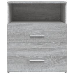 Berkfield Home Bed Cabinets 2 pcs Grey Sonoma 50x32x60 cm - Size: 50 x 32 x 60 cm - thumbnail 6
