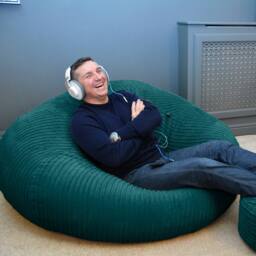 rucomfy Beanbags rucomfy Jumbo Cord Goliath - Giant Indoor Bean Bag Chair for Adults in Teal