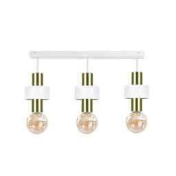 Netlighting Unica Ceiling Spotlight Bar White Gold 60cm 3x E27