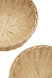 Orsina Lidi Set Of Three Bamboo Baskets in Natural - thumbnail 5