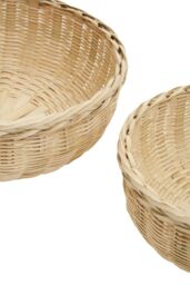 Orsina Lidi Set Of Three Bamboo Baskets in Natural - thumbnail 6