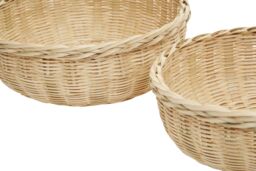 Orsina Lidi Set Of Three Bamboo Baskets in Natural - thumbnail 4