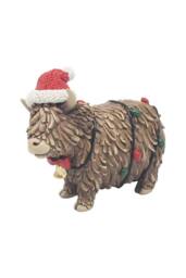 KDMD Standing Highland Cow Ornament in Brown - thumbnail 2