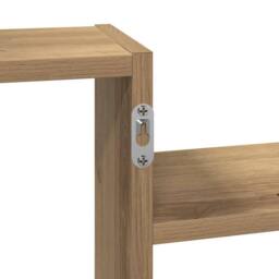 Berkfield Home Wall Shelf Artisian Oak 159x18x65 cm Engineered Wood in Brown - Size: 159 x 18 x 65 cm - thumbnail 8