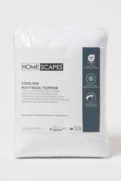 Homescapes Advanced Cooling Cot Mattress Topper Set of 2 Hypoallergenic in White - thumbnail 5
