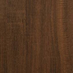 Berkfield Home Charming Desk Brown Oak 100x50x75 cm Engineered Wood & Iron - Size: 100 x 50 x 75 cm - thumbnail 8