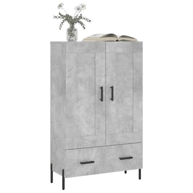 Berkfield Home Highboard Concrete Grey 69.5x31x115 cm Engineered Wood - image 1