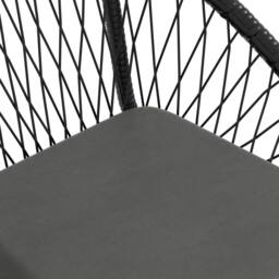 Wyld Haus Lukeno 3 Piece Black Rattan Bistro Set 2 Chairs & Round Coffee Table - thumbnail 8
