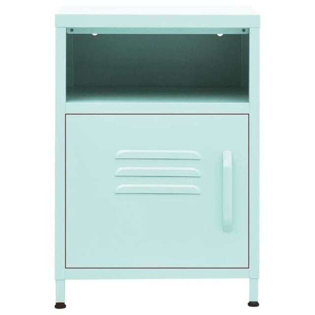 Berkfield Home Nightstand Mint 35x35x51 cm Steel - Size: 35 x 35 x 51 cm - image 1