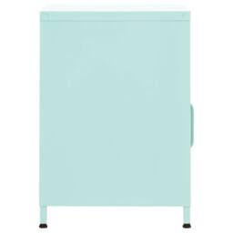 Berkfield Home Nightstand Mint 35x35x51 cm Steel - Size: 35 x 35 x 51 cm - thumbnail 4