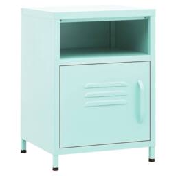 Berkfield Home Nightstand Mint 35x35x51 cm Steel - Size: 35 x 35 x 51 cm - thumbnail 3