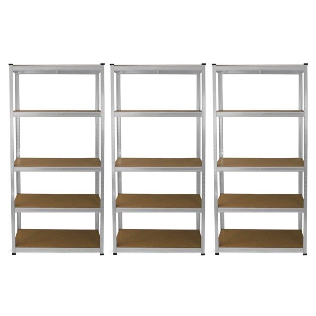 Monstershop 3 x E-Rax Galvanised Racking Units in Grey - image 1