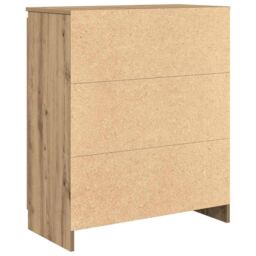 Berkfield Home Sideboard with Drawers Artisan Oak 71x35x84 cm Engineered Wood in Brown - Size: 71 x 35 x 84 cm - thumbnail 8