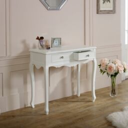 Melody Maison White Dressing Table & Stool Set - Victoria Range - thumbnail 6