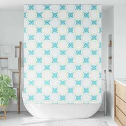 Berkfield Home Shower Roller Blind 160x240 cm Fabric Width 156 cm in Blue - thumbnail 1
