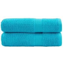 Berkfield Home Premium Shower Towels SOLUND 2 pcs Turquoise 70x140 cm 600 gsm - thumbnail 2