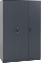 Seconique Dakotia 3 Door Wardrobe Bedroom Set in Dark Grey - thumbnail 3