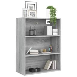 Berkfield Home Hanging Wall Cabinet Grey Sonoma 69.5x32.5x90 cm - thumbnail 4