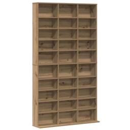 Berkfield Home CD Cabinet in Artisan Oak - 101x23x177.5 cm Made from Engineered Wood in Beige