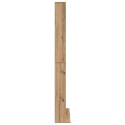 Berkfield Home CD Cabinet in Artisan Oak - 101x23x177.5 cm Made from Engineered Wood in Beige - thumbnail 7