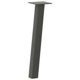 Berkfield Home Coffee Table Legs 4 pcs Anthracite 30 cm Steel in Black - thumbnail 2