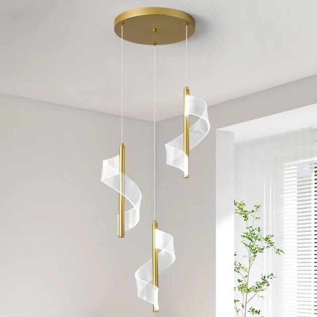 Garwarm 3 - Light LED Gold Cluster Pendant Light in Clear - image 1
