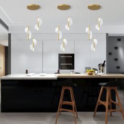 Garwarm 3 - Light LED Gold Cluster Pendant Light in Clear - thumbnail 4
