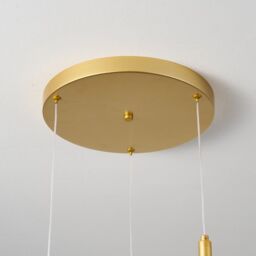 Garwarm 3 - Light LED Gold Cluster Pendant Light in Clear - thumbnail 6