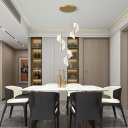 Garwarm 3 - Light LED Gold Cluster Pendant Light in Clear - thumbnail 8