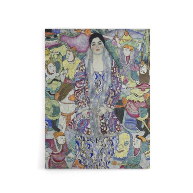 "Artery8 Portrait of Friederike Maria Beer Canvas Wall Art Print Klimt - Size: W18"" x H24""" - image 1