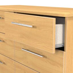 Ready Assembled 2 U Carlton 6 Drawer Wide Chest (Ready Assembled) in Natural - Size: Large - thumbnail 5