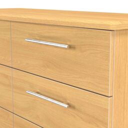 Ready Assembled 2 U Carlton 6 Drawer Wide Chest (Ready Assembled) in Natural - Size: Large - thumbnail 4