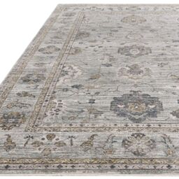 The Rug Shop UK Blue Border Floral Traditional Polyester Easy to Clean Area Rug - Size: 200 cm x 300 cm - thumbnail 5