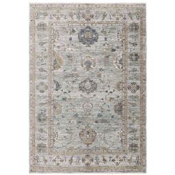 The Rug Shop UK Blue Border Floral Traditional Polyester Easy to Clean Area Rug - Size: 200 cm x 300 cm - thumbnail 7