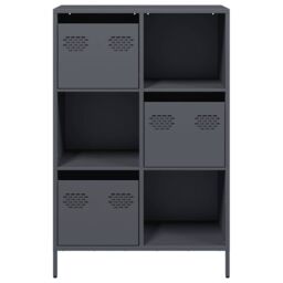 Berkfield Home Highboard Anthracite 68x39x103.5 cm Steel - thumbnail 5
