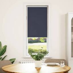 Berkfield Home Roller Blind Blackout Marine 45x150 cm Fabric Width 40.7 cm Polyester in Navy - thumbnail 2