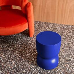 sweeek Side table, end table, metal bedside table Ø32 x H42cm in Blue - thumbnail 7