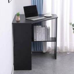 FORGEVIO Black Computer Desk PC Laptop Table Corner Home Office Study Gaming - thumbnail 2