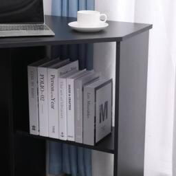 FORGEVIO Black Computer Desk PC Laptop Table Corner Home Office Study Gaming - thumbnail 3