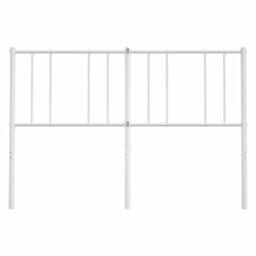 Berkfield Home Metal Headboard White 160 cm - thumbnail 4