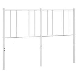 Berkfield Home Metal Headboard White 160 cm - thumbnail 5