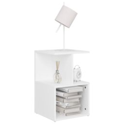 Berkfield Home Bedside Cabinets 2 pcs White 35x35x55 cm Engineered Wood - Size: 35 x 35 x 55 cm - thumbnail 3